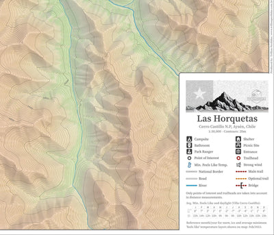 Las Horquetas Trail - Cerro Castillo - 1:30000 Preview 3