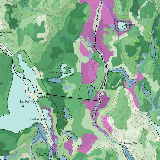 FN26GI Petit lac du Chevreuil ( Hunt-A-Moose ) Map by Hunt-A-Moose ...