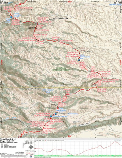 ANST Topo Map 05-1/4-4 Santa Rita Mountains a Preview 1