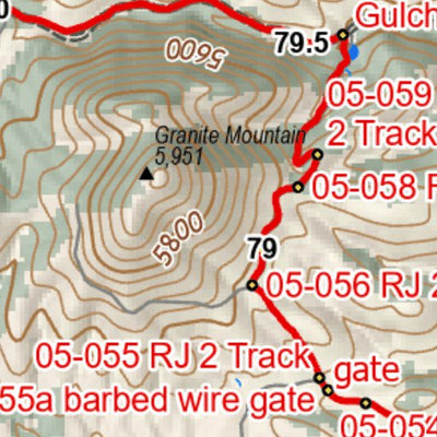 ANST Topo Map 05-1/4-4 Santa Rita Mountains a Preview 3