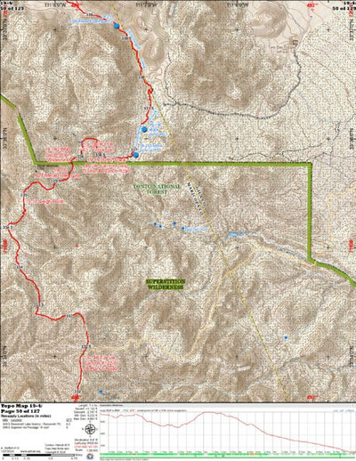 ANST Topo Map 19-4 Superstition Wilderness 4 a Preview 1