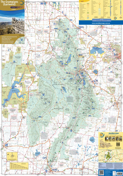 The Grampians Touring Map Preview 1