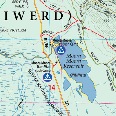 The Grampians Touring Map Preview 2