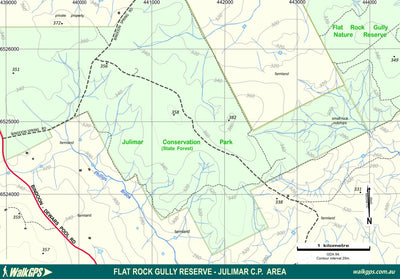 WalkGPS - Flat Rock Gully - Julimar Walk Area near Toodyay Preview 1