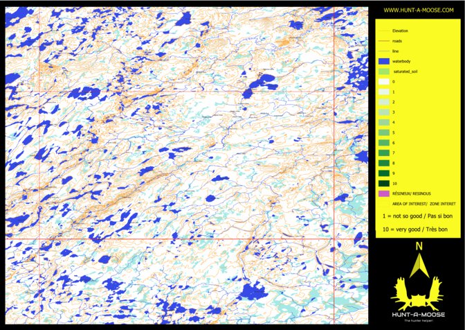 DO98UJ Fergus River ( Hunt-A-Moose ) Map by Hunt-A-Moose | Avenza Maps