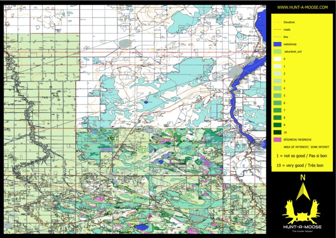 EO10UD Milner Ridge ( Hunt-A-Moose ) Map by Hunt-A-Moose | Avenza Maps