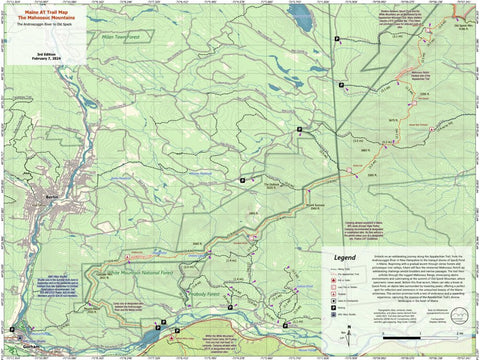 Maine AT Trail Map #1: The Mahoosuc Mountains Preview 1