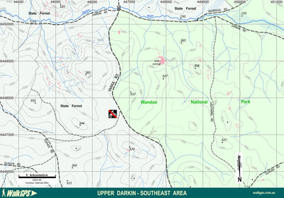 WalkGPS - Upper Darkin SE Walk Area - Darling Range Preview 1
