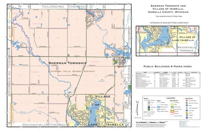Sherman Township and Village of Lake Isabella, Isabella County, Michigan Preview 1