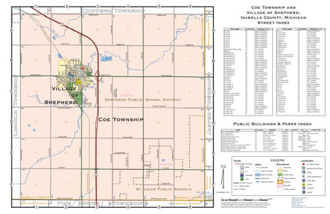 Coe Township and Village of Shepherd, Isabella County, Michigan Preview 1