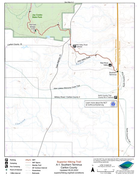 SHT Map A-1: Southern Terminus Preview 1