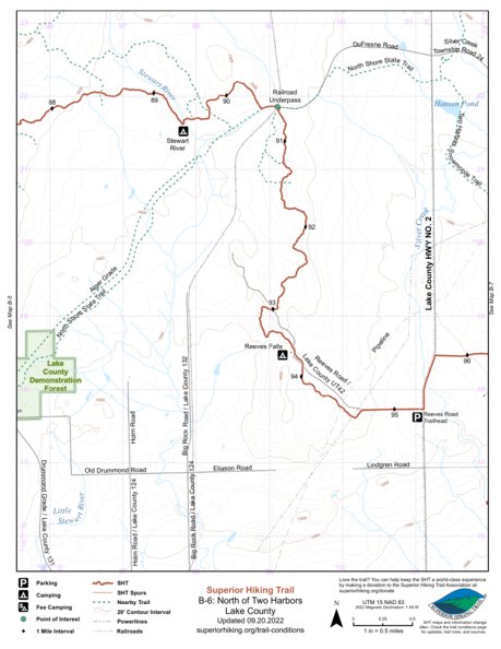 SHT Map B-6: North of Two Harbors Preview 1