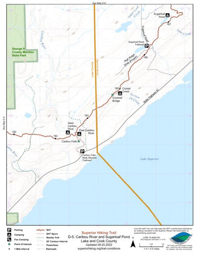 SHT Map D-5: Caribou River and Sugarloaf Pond Preview 1