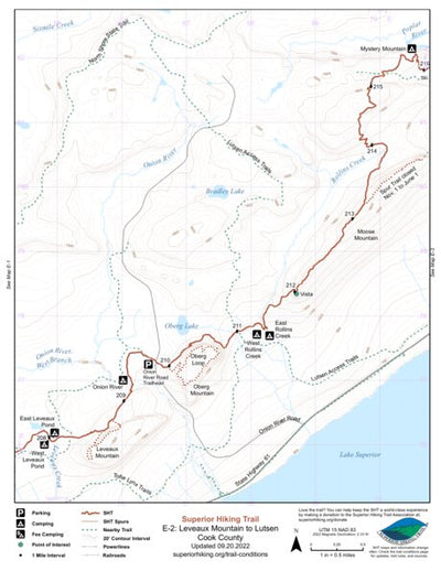 SHT Map E-2: Leveaux Mountain to Lutsen Preview 1