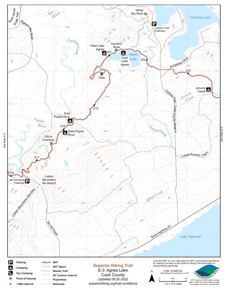 SHT Map E-3: Agnes Lake Preview 1