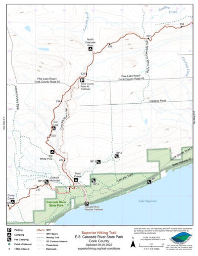 SHT Map E-5: Cascade River State Park Preview 1