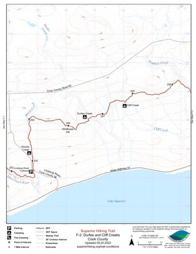 SHT Map F-2: Durfee and Cliff Creeks Preview 1