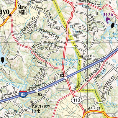 South Carolina Atlas & Gazetteer Page 17 Preview 2