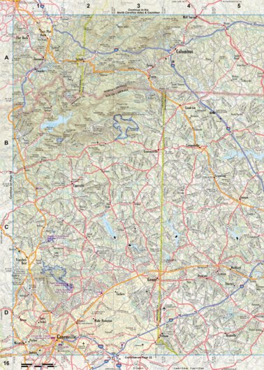 South Carolina Atlas & Gazetteer Page 16 Preview 1