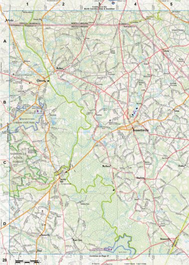 South Carolina Atlas & Gazetteer Page 28 Preview 1