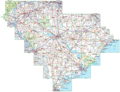 South Carolina Atlas & Gazetteer Page 12-13 Preview 1