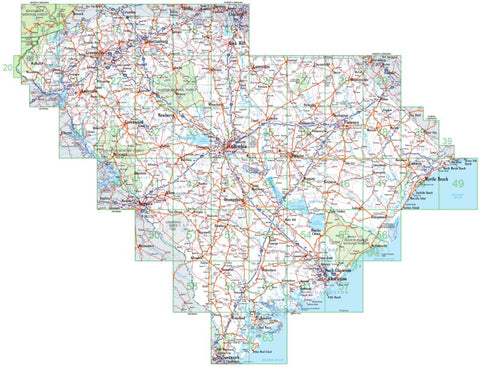 South Carolina Atlas & Gazetteer Page 12-13 Preview 1