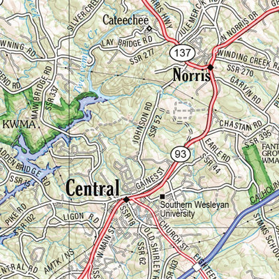 South Carolina Atlas & Gazetteer Page 21 Preview 3