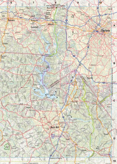 South Carolina Atlas & Gazetteer Page 19 Preview 1