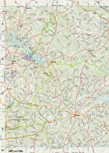 South Carolina Atlas & Gazetteer Page 32 Preview 1