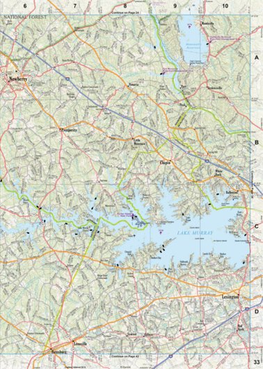 South Carolina Atlas & Gazetteer Page 33 Preview 1