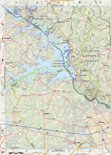 South Carolina Atlas & Gazetteer Page 40 Preview 1