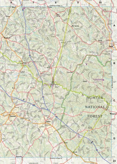 South Carolina Atlas & Gazetteer Page 23 Preview 1