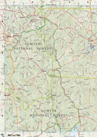 South Carolina Atlas & Gazetteer Page 24 Preview 1