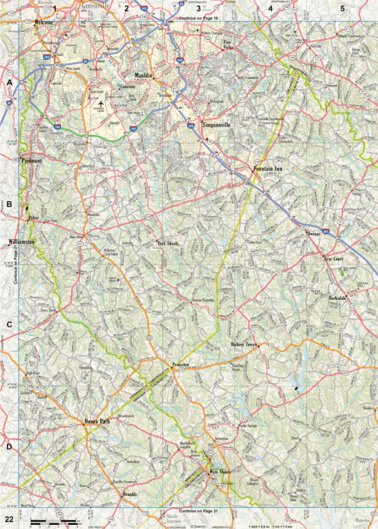 South Carolina Atlas & Gazetteer Page 22 Preview 1