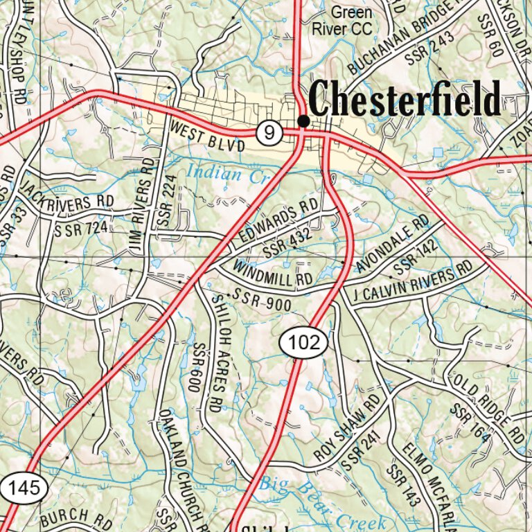 South Carolina Atlas & Gazetteer Page 27 Map by Garmin | Avenza Maps