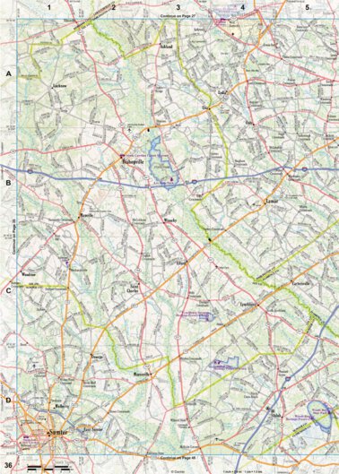South Carolina Atlas & Gazetteer Page 36 Preview 1