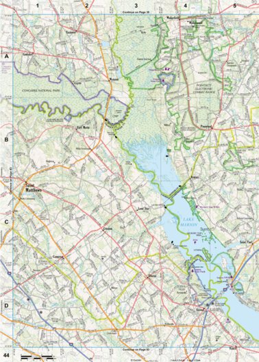 South Carolina Atlas & Gazetteer Page 44 Preview 1