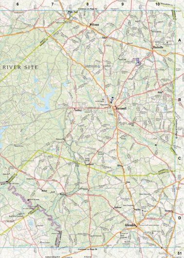 South Carolina Atlas & Gazetteer Page 51 Preview 1