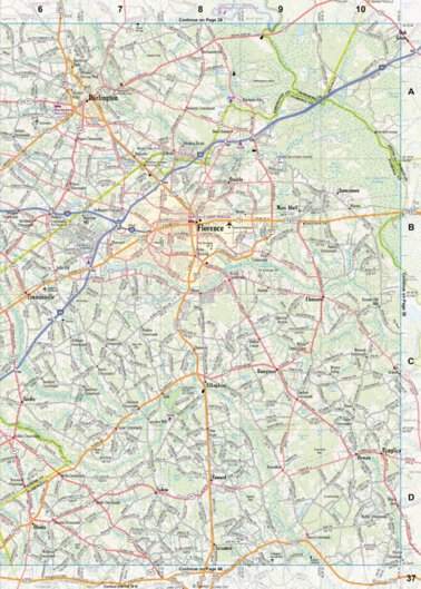 South Carolina Atlas & Gazetteer Page 37 Preview 1