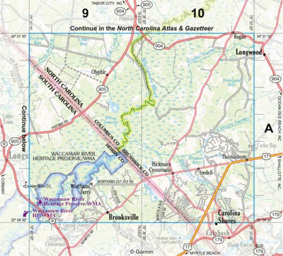 South Carolina Atlas & Gazetteer Page 39 Inset Preview 1
