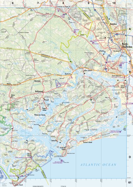 South Carolina Atlas & Gazetteer Page 61 Preview 1