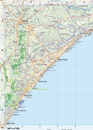 South Carolina Atlas & Gazetteer Page 48 Preview 1