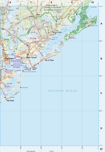 South Carolina Atlas & Gazetteer Page 57 Preview 1