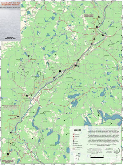 Connecticut AT Map & Guide: Shaghticoke Mountain Preview 1