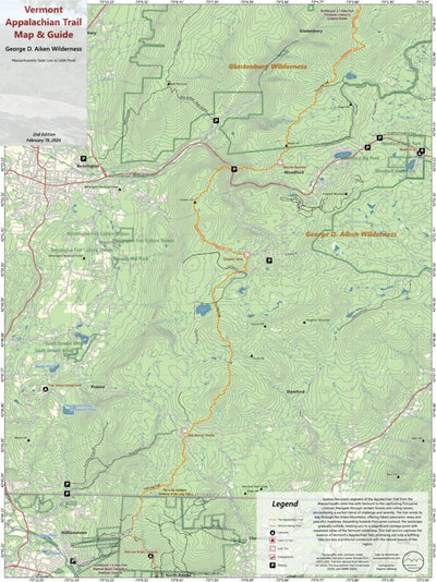 Vermont AT Map #1: George D. Aiken Wilderness Preview 1
