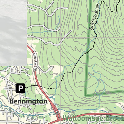 Vermont AT Map #1: George D. Aiken Wilderness Preview 3