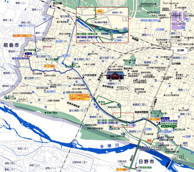 たちかわウォーキングマップ（立川市ウォーキングマップ）A,Dコース Preview 1