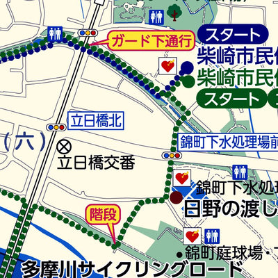 たちかわウォーキングマップ（立川市ウォーキングマップ）A,Dコース Preview 3