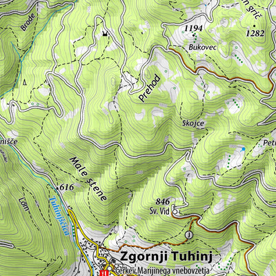 Kamnik in okolica - vzhod 1:25.000 PZS Preview 3