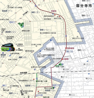 たちかわウォーキングマップ（立川市ウォーキングマップ） Preview 3
